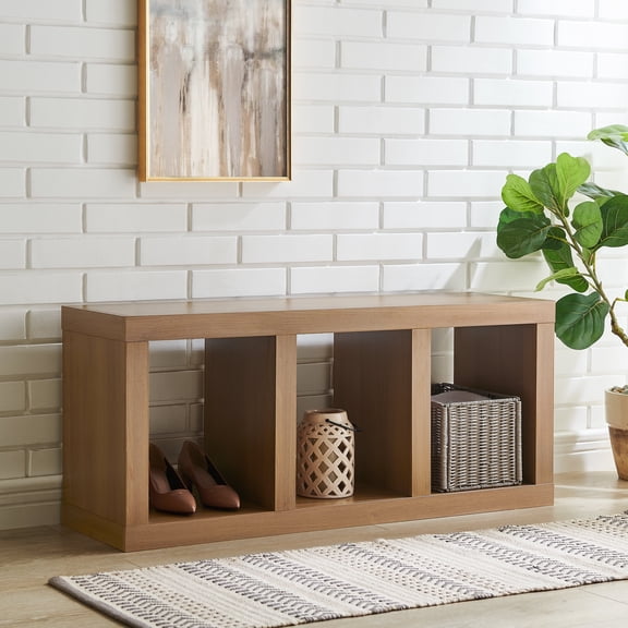Arlo Belle 3-Cube Storage Organizer, 42" Shelf for Home Office, Bedroom, Living Room & Entryway