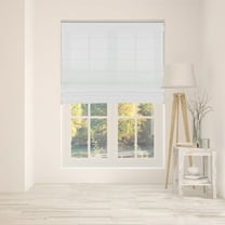 Arlo Blinds Cordless Fabric Roman Shades Light Filtering with backing, Color: Cloud White, Size: 22"W x 60"H