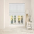 thumbnail image 1 of Arlo Blinds Cordless Fabric Roman Shades Light Filtering with backing, Color: Cloud White, Size: 32.5"W x 60"H, 1 of 6