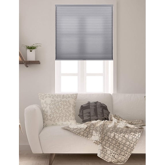 Arlo Blinds Cordless Light Filtering Cellular Shade, Grey, 64.5"W x 72"H