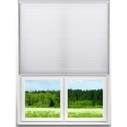 Arlo Blinds Single Cell Light Filtering Cordless Cellular Shades, Color: Pure White, Size: 35"Wx60"H