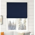thumbnail image 1 of Arlo Blinds Thermal Room Darkening Fabric Roman Shades, Color: Navy, Size: 30.5"W X 60"H, 1 of 6