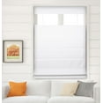 thumbnail image 1 of Arlo Blinds Thermal Room Darkening Fabric Roman Shades Top Down Bottom Up, Color: Pure White, Size: 46.5"W X 48"H, 1 of 6