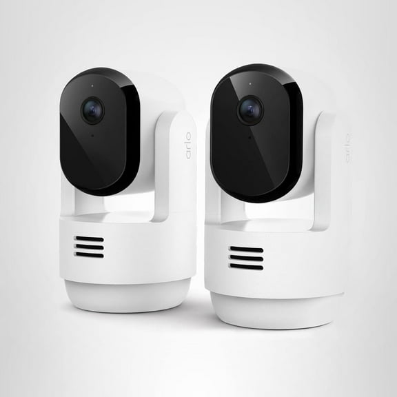 Arlo Essential Indoor Pan Tilt Security Camera 2K (2025 Release) -2 Cam Set