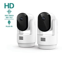 2-Cam Arlo Essential Indoor Pan Tilt Security Camera