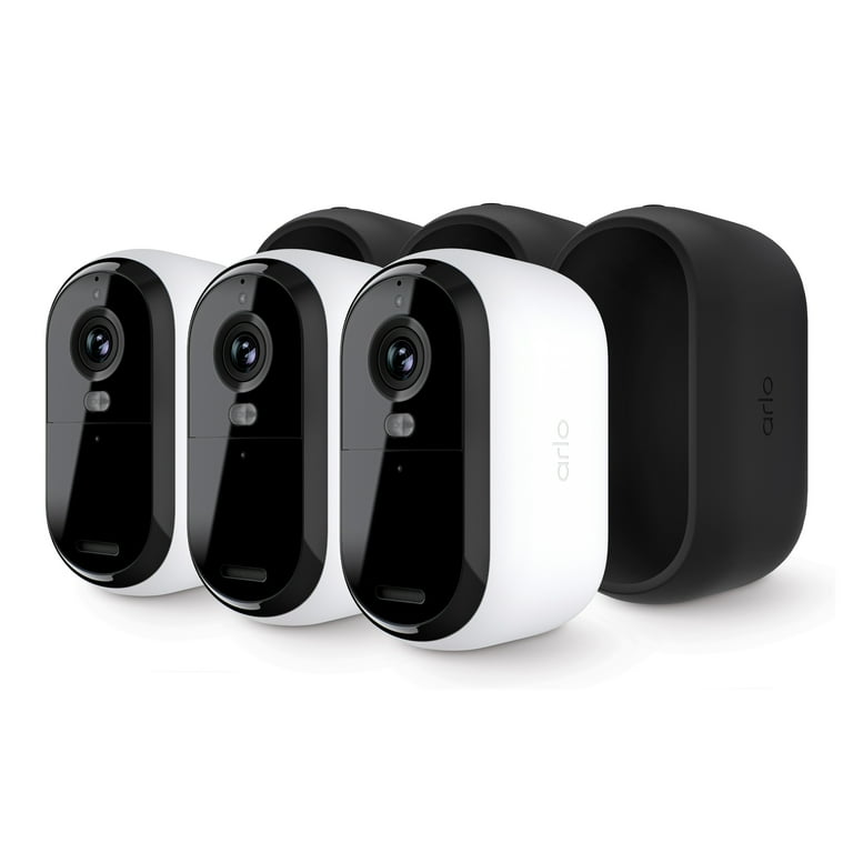 Arlo Essential Outdoor Camera 2K 2nd Generation Wireless Security Surveillance Camera 3 Cam White VMC3350 1WMNAS