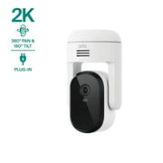 Arlo Essential Pan Tilt Security Camera 2K 2025 Release - Wired Plug-In Power Outdoor Camera, 1-Cam