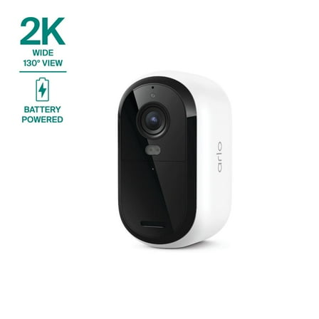 Arlo Essential Security Camera 2K (3rd Gen, 2025 Release) - Wireless Outdoor Camera, Battery Powered, 1-Cam