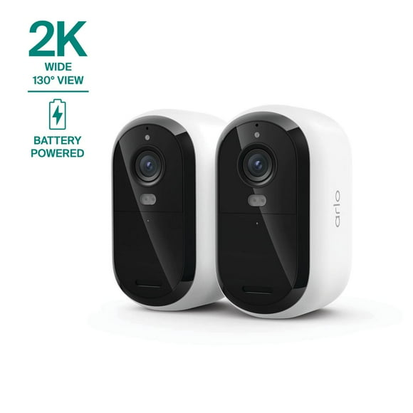 Arlo Essential Security Camera 2K (3rd Gen, 2025 Release) - Wireless Outdoor Camera, Battery Powered, 2-Cam