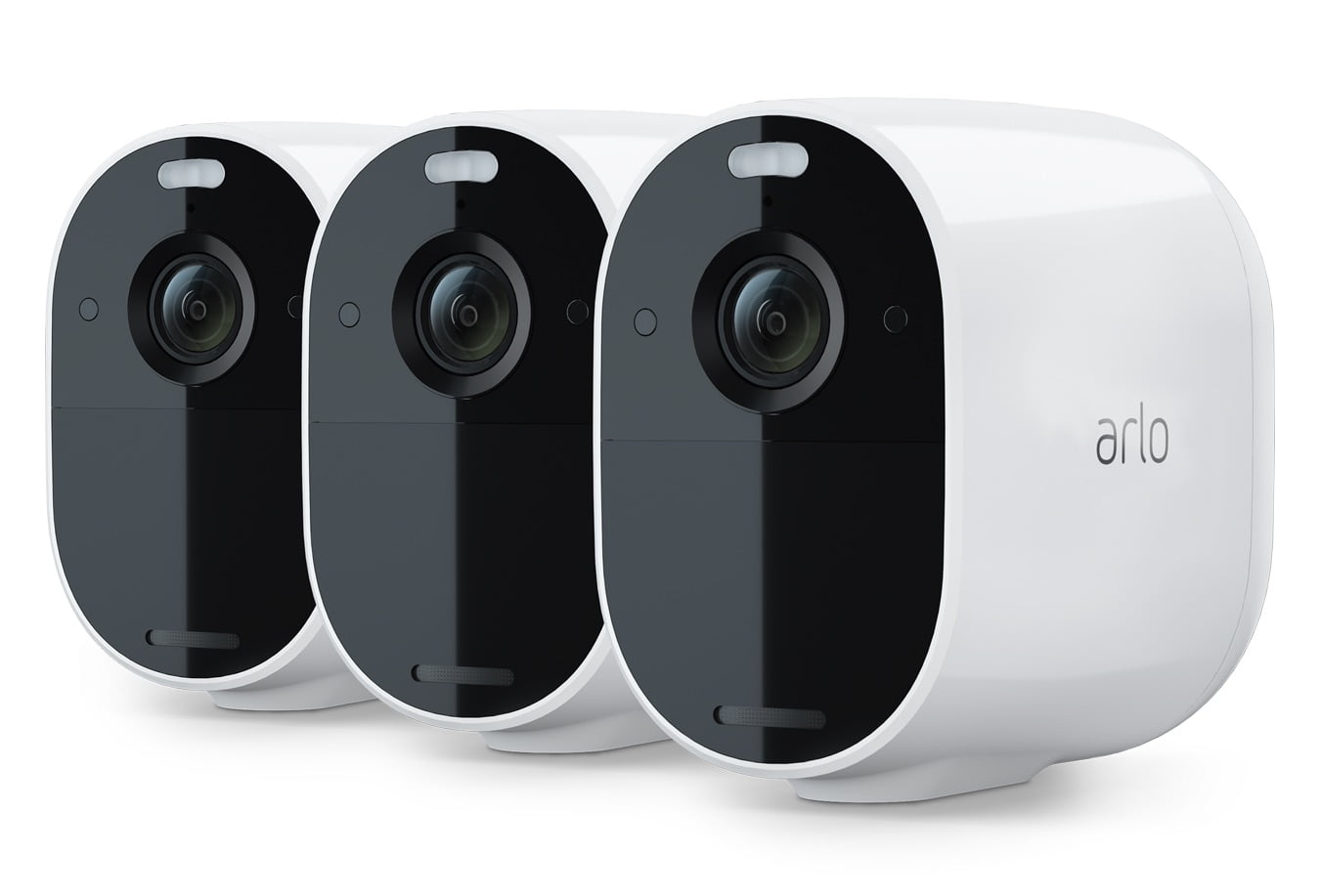 Arlo Essential Spotlight Camera 3 Pack Security Wire-Free, 1080p Video Color Night Vision, 2-Way Audio, 6-Month Battery Life Direct to Wi-Fi, Hub Needed White VMC2330W - Walmart.com