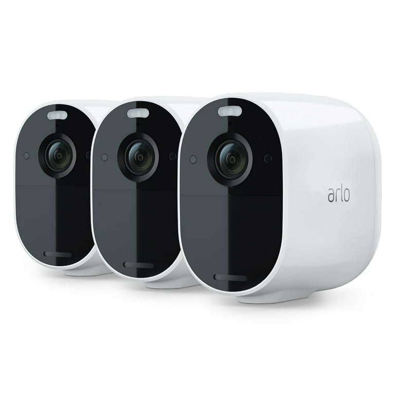 Arlo Essential Spotlight Camera 3 Pack Wireless Security Wire-Free, 1080p  Video Color Night Vision, 2-Way Audio, 6-Month Battery Life Direct to  Wi-Fi, No Hub Needed White VMC2330W 