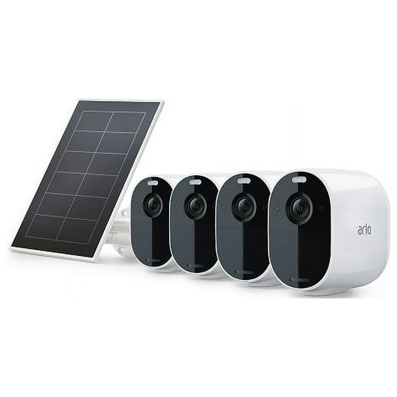 Arlo Essential Spotlight Camera + Solar Panel (4 Cameras + 1 Solar Panel)