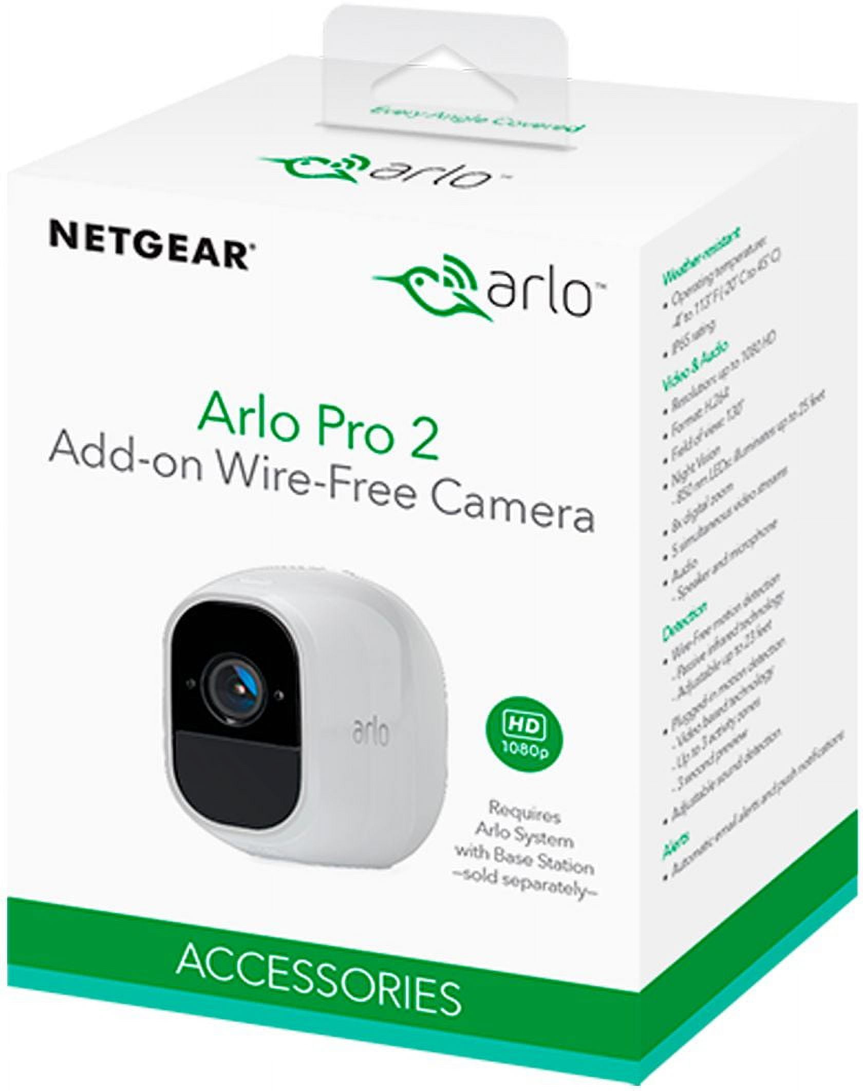 【未使用】Arlo Pro2 増設用 ネットワークカメラ VMC4030P ① Arlo Pro 2 1080P HD Add-on Security Camera VMS4030P - 1 Wire