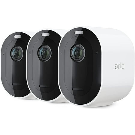 Arlo - Pro 4 Spotlight  Camera, 3 Pack - VMC4350P - White