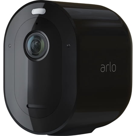 Arlo Pro 4 Spotlight Camera - Wireless Security Camera, 2K Surveillance & HDR, Color Night Vision, 2 Way Audio, Black - VMC4050B