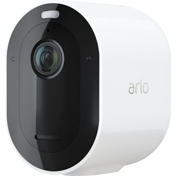 Arlo Pro 4 Spotlight Security Camera, 1 Pack, White, VMC4050P