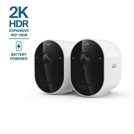 Arlo - Pro 2-Camera Wireless 2K Security Camera (6th Gen) Battery Powered - White