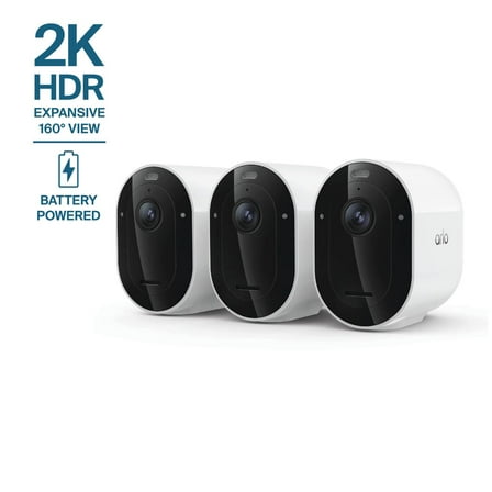 Arlo Pro Security Camera 2K HDR (6th Gen, 2025 Release) - Wireless Outdoor Camera, Battery Powered, 3-Cam