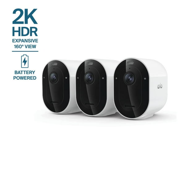 Arlo Pro Security Camera 2K HDR (6th Gen, 2025 Release) - Wireless Outdoor Camera, Battery Powered, 3-Cam