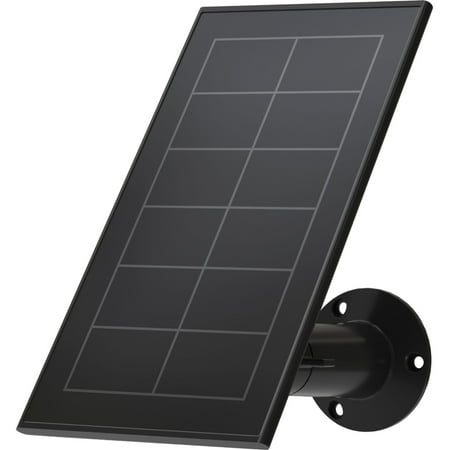 Arlo - Mounted Solar Panel Charger for Pro 5S 2K, Pro 4, Pro 3, Floodlight, Ultra 2, and Ultra Cameras - Black