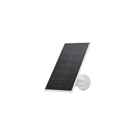 Arlo - Mounted Solar Panel Charger for Pro 5S 2K, Pro 4, Pro 3, Floodlight, Ultra 2, and Ultra Cameras - White