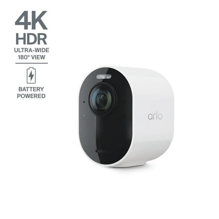 Arlo - Ultra Add-On Camera Wireless 4K HDR Security Camera (3rd Gen) Battery Powered - White