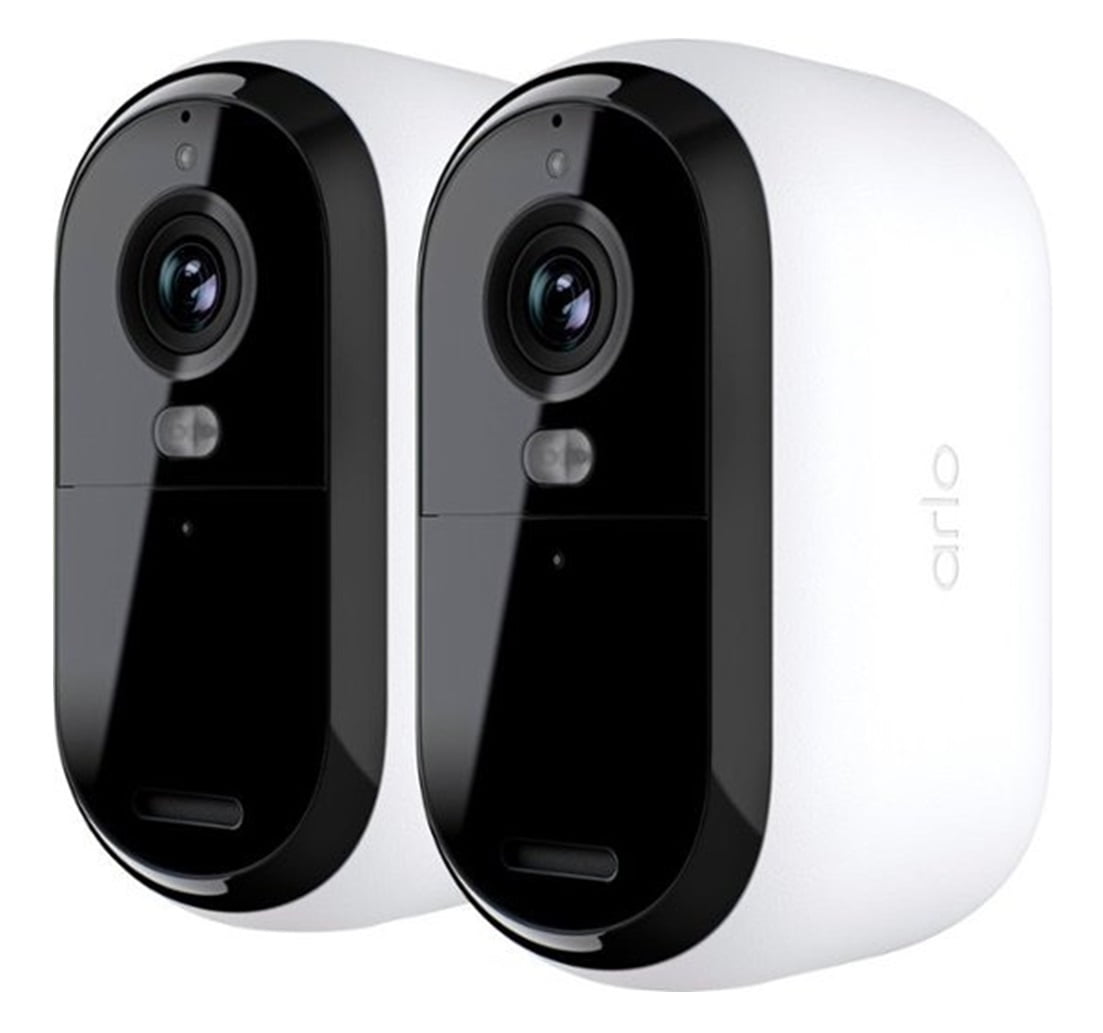 Wireless Dual Camera Security Camera - 2K HD, Indoor/Outdoor, Motion Detection, Works With SD Card