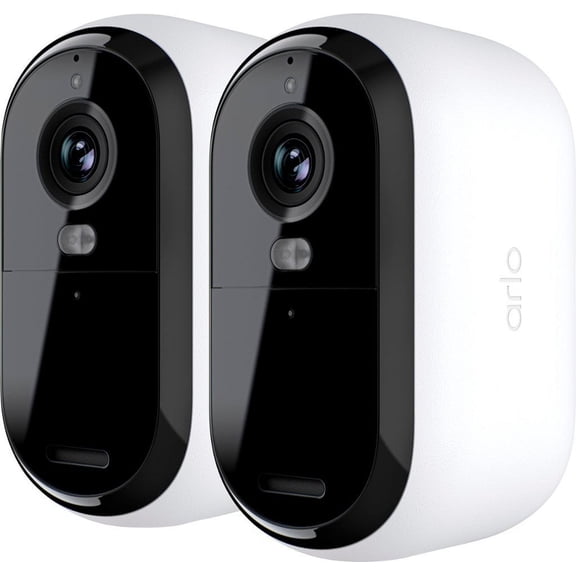 Open Box Arlo VMC3250100NAS - Wire-Free Security Camera - 2-Cam - White - Essential Outdoor Camera 2K (2nd Generation)