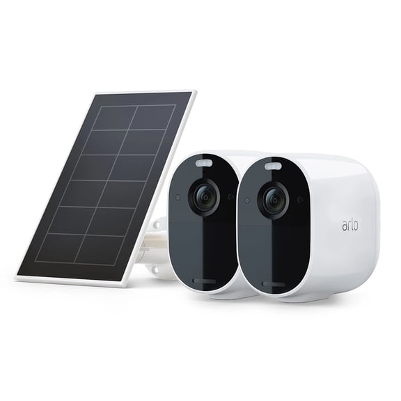 Open Box Arlo VMK2230-100NAS Essential Spotlight Camera + Solar Panel (2 Cameras + 1 Solar Panel)