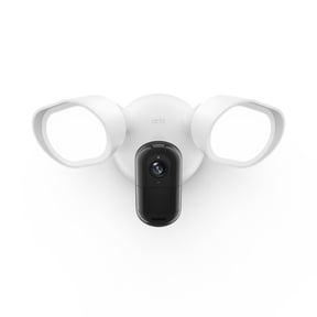 Arlo Wired Floodlight Security Camera 2K HDR Video 2000 Lumens Integrated Siren Color Night Vision