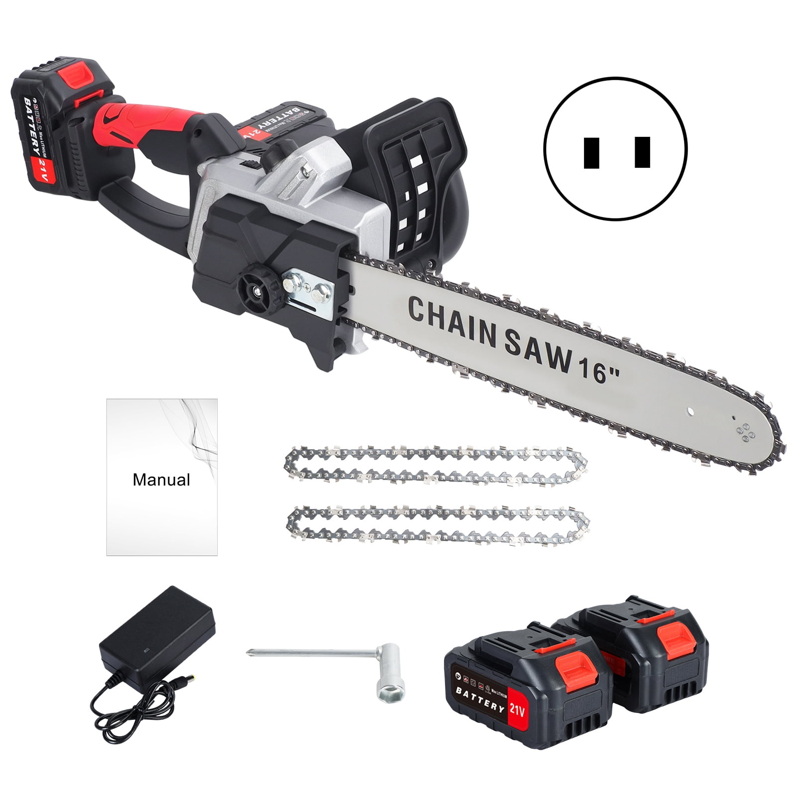 Arlohe 16-Inch Brushless Electric Chainsaw,1800W Power & 20,000RPM ...