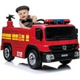 thumbnail image 1 of Arlopu 12V Ride on Fire Truck, Kids Electric Vehicles Battery Powered Driving Car Toy with Remote Control for Boys, Girls 2-6 Age Years, 1 of 8