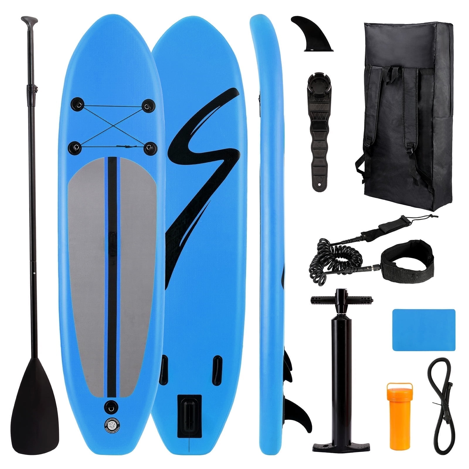 Arlopu 12ft Inflatable Stand up Paddle Board 6' Thick SUP Paddle Board with Premium SUP Accessories