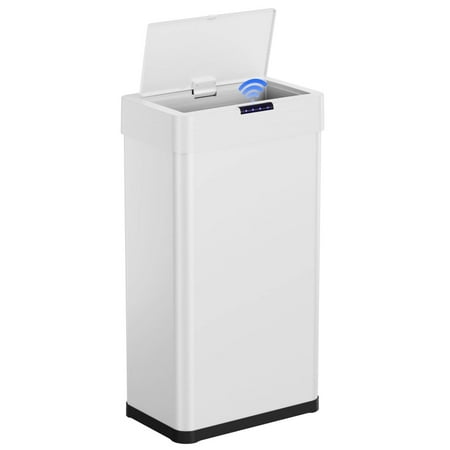 Arlopu 13.2 Gallon Touchless Motion Sensor Trash Can Automatic Garbage Can for Kitchen,Living Room Office