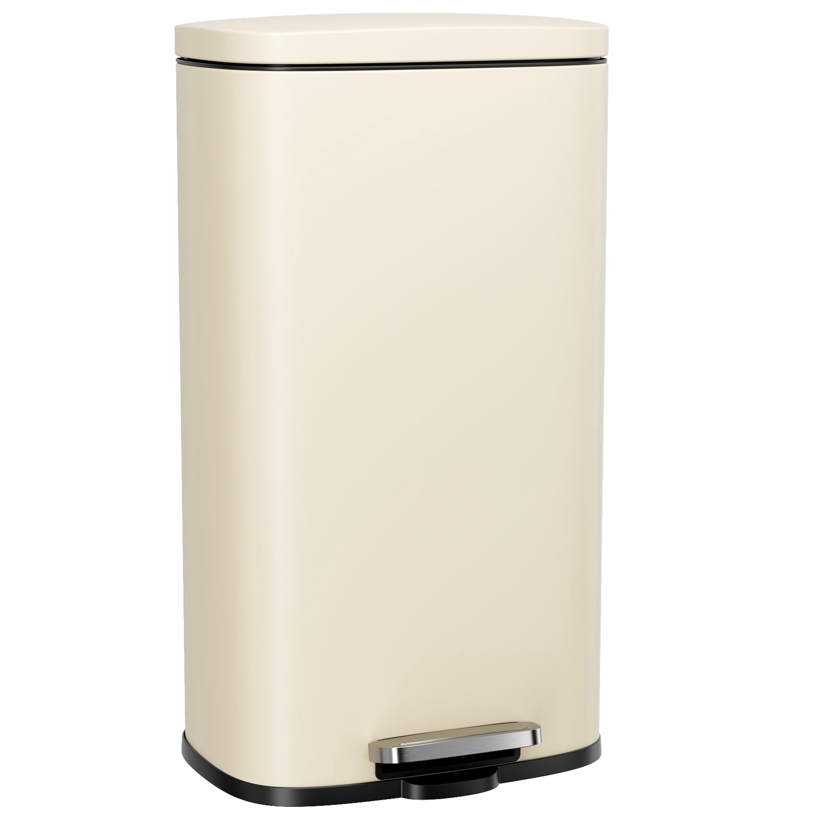 Arlopu 13.2 Gallon Trash Can, Stainless Steel Kitchen Garbage Bin for Kitchen Home Office