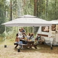 thumbnail image 1 of Arlopu 13'x13' Outdoor Pop Up Canopy Tent Commercial Camping Instant Tent with with Wheeled Bag, 1 of 8