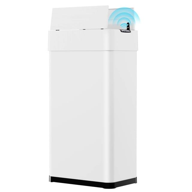 Arlopu 18.5 gal Motion Sensor Kitchen Garbage Can Stainless Steel