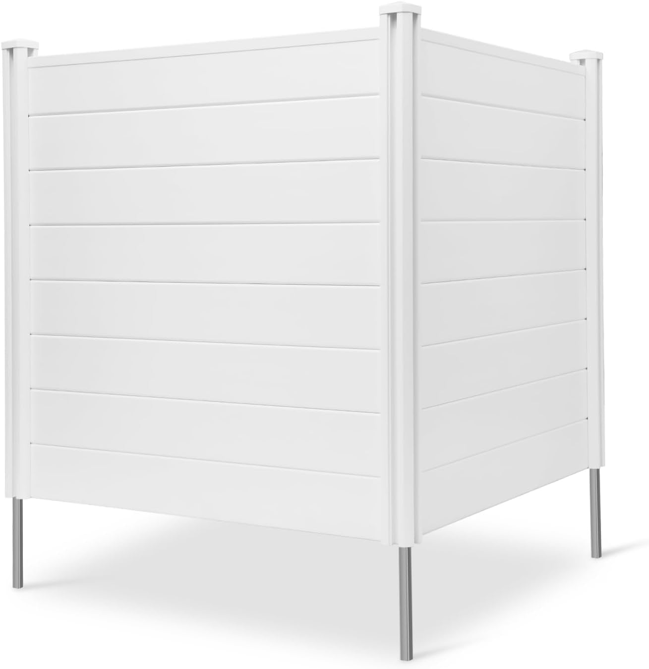 Arlopu 2Panel PVC Privacy Fence Screen, 48'' x 47.2'' Outdoor Privacy