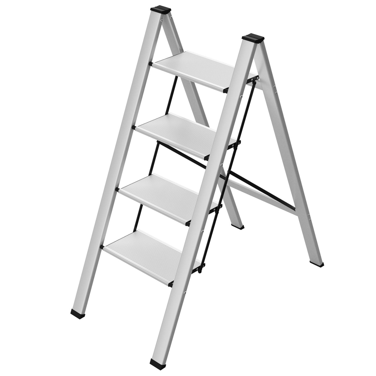 Arlopu 4 Step Ladder, Folding Step Stool with AntiSlip Pedals