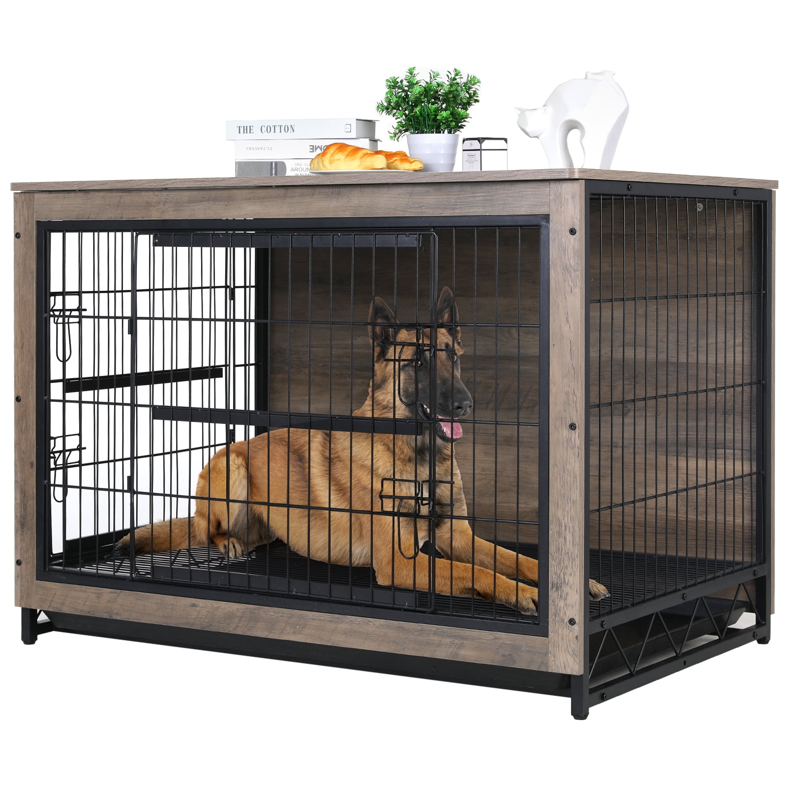Animal Cage Biggest Indoor Dog Crate ARTBUSKE 48 Inch Large Dog