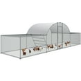 thumbnail image 1 of Arlopu Large Metal Chicken Coop, 23FT Walk-in Poultry Cage Chicken Playpen Hen House Rabbits Habitat Cage with Waterproof Cover, 1 of 9