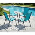 thumbnail image 1 of Arlopu 4pcs Patio Dining Chairs, Outdoor Stackable Armrest Chairs High Back with Textilene for Poolside Backyard Garden, 1 of 10