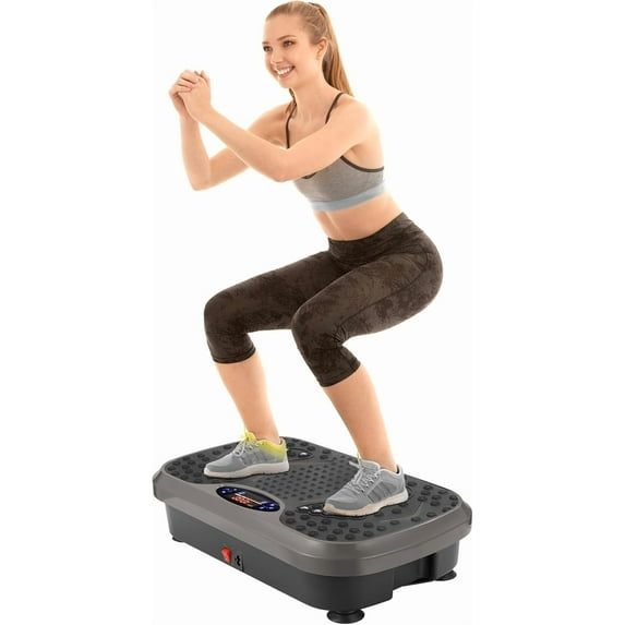 Arlopu 3D Vibration Plate Exercise Machine, Vibrating Massager Whole Body Workout with Two Bands & Remote