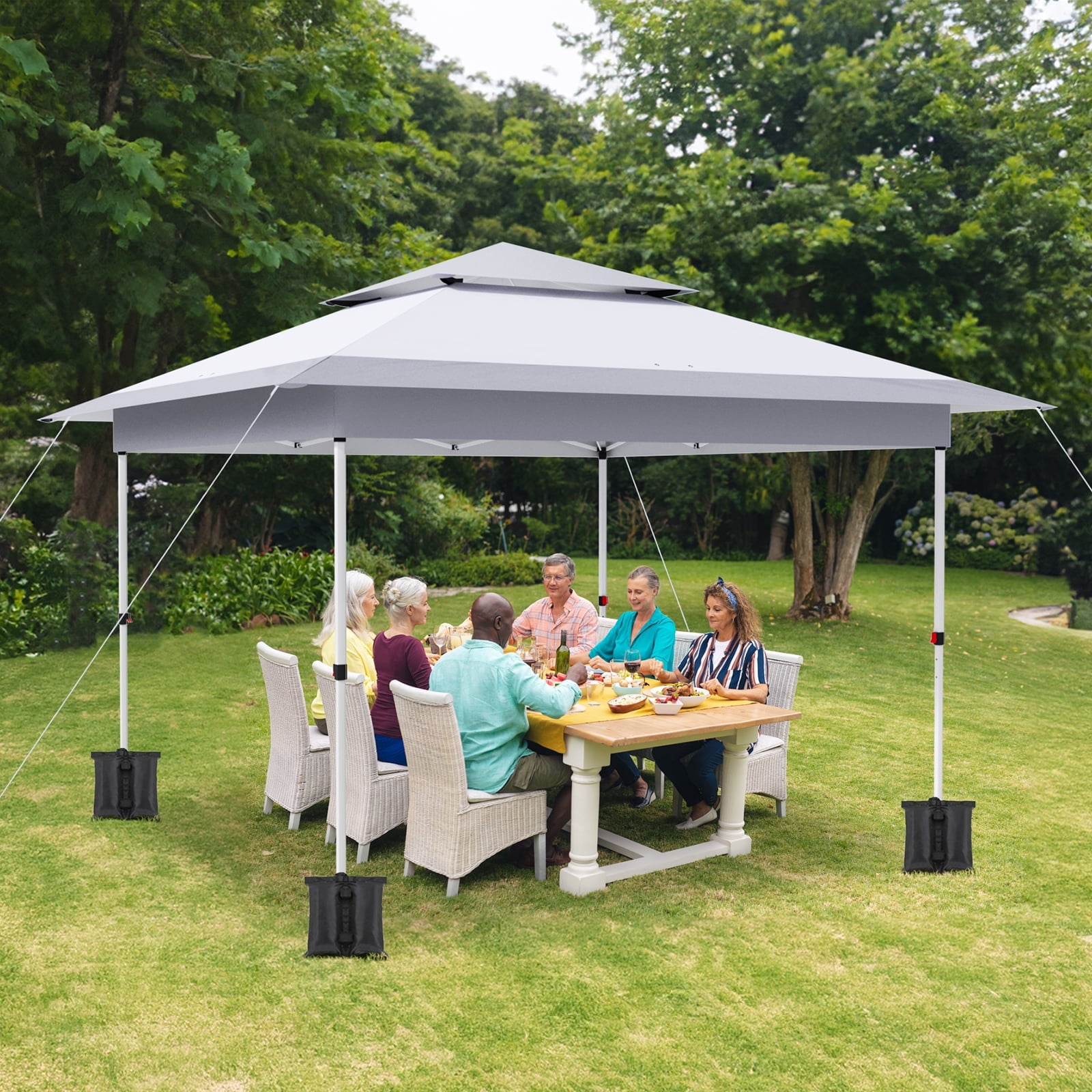 Arlopu Easy Pop Up Canopy Tent, 12'x12', Instant Outdoor