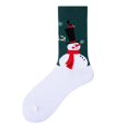 thumbnail image 1 of Arlun 1 Pair Funny Christmas Socks for Women Xmas Holiday Santa Pattern Mid-Calf Socks 2025 Novelty Soft Non Medium Tube Socks White1 One Size, 1 of 3