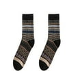 thumbnail image 1 of Arlun 1 Pair Unisex Socks Merino Wool Cotton Knit Colorful Pattern Thermal Classic Dress Mid-Calf Socks for Women Men Soft Comfort Warm Winter Medium Tube Socks Grey One Size, 1 of 3
