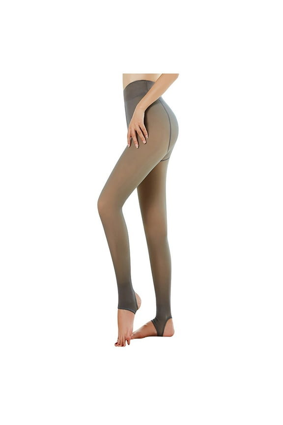 ,1PC Womens 300g Thick Tights Flesh Foot Penetrating Stocking Elastic Soft Warm Comfortable Translucent Leggings for Autumn and Winter Coffee3 One Size