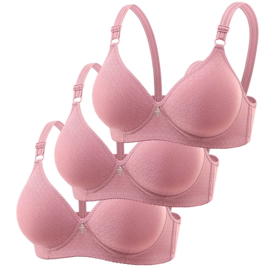 Arlun 3PCS Soft Wireless Comfort Bras for Women No Underwire Push up Seamless Bralettes Plus Size Breathable Thin Cup Wire Free Full Coverage Support Everyday Bras 42