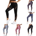 thumbnail image 1 of Arlun Athletic Leggings for Women Stretch High Waisted Mesh Yoga Tights Running Compression Tummy Control Ankle Pants Comfort Breathable Pant Pink XL, 1 of 5