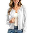 thumbnail image 1 of Arlun Casual Basic Cardigan for Women Crew Neck Long Sleeve Button up Sweater Tops Soft Breathable Lightweight Cozy Fall Winter Solid Color Knitted Cardigans, 1 of 4